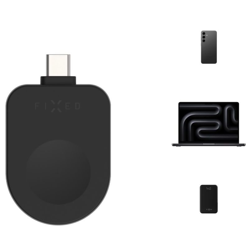 FIXED Apple Watch Adapter – zgodny z wieloma modelami, SE i Ultra, uniwersalne ładowanie, łatwa obsługa